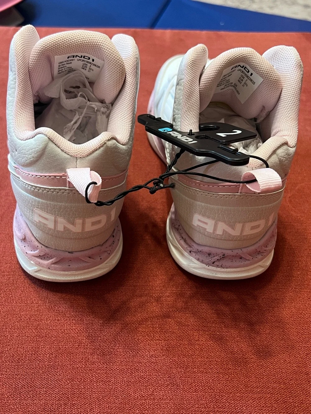 AND1 Girl’s Basketball High Top Sneakers - Picture 5 of 6